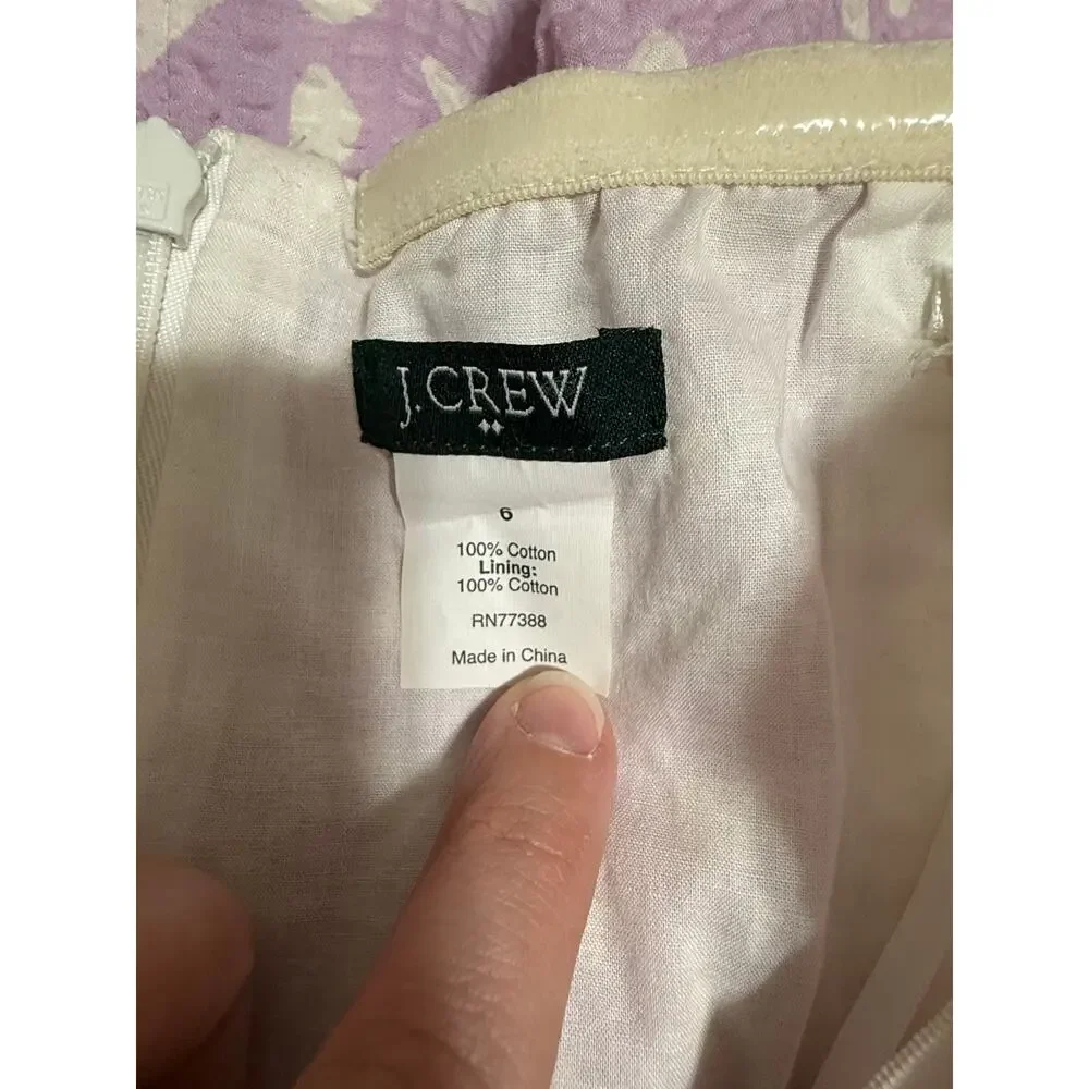 J.Crew Soft Purple 100% Cotton Sleeveless Mini Dress - Size 6